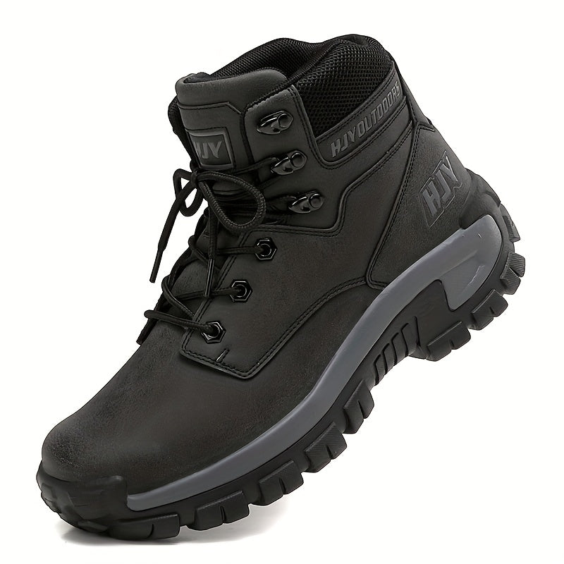 Herren Outdoor Stiefel mit Schnürung, hohem Schaft und profilierter Sohle