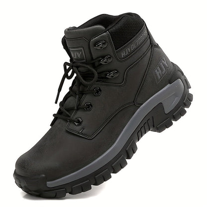 Herren Outdoor Stiefel mit Schnürung, hohem Schaft und profilierter Sohle