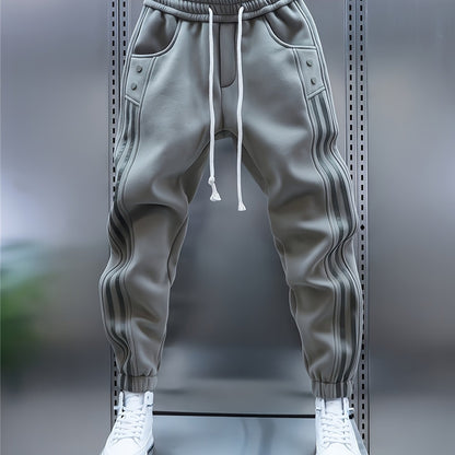 Herren Jogginghose Sportstyle mit Streifen und modernen Details