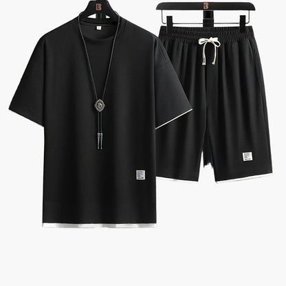 Herren Freizeit Set – Modernes T-Shirt und Shorts für Alltag & Sport