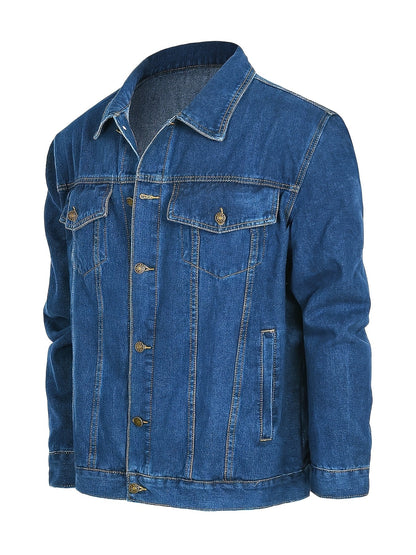 Herren Jeansjacke im klassischen Stil – Lässige Denim Jacke für Alltag und Freizeit