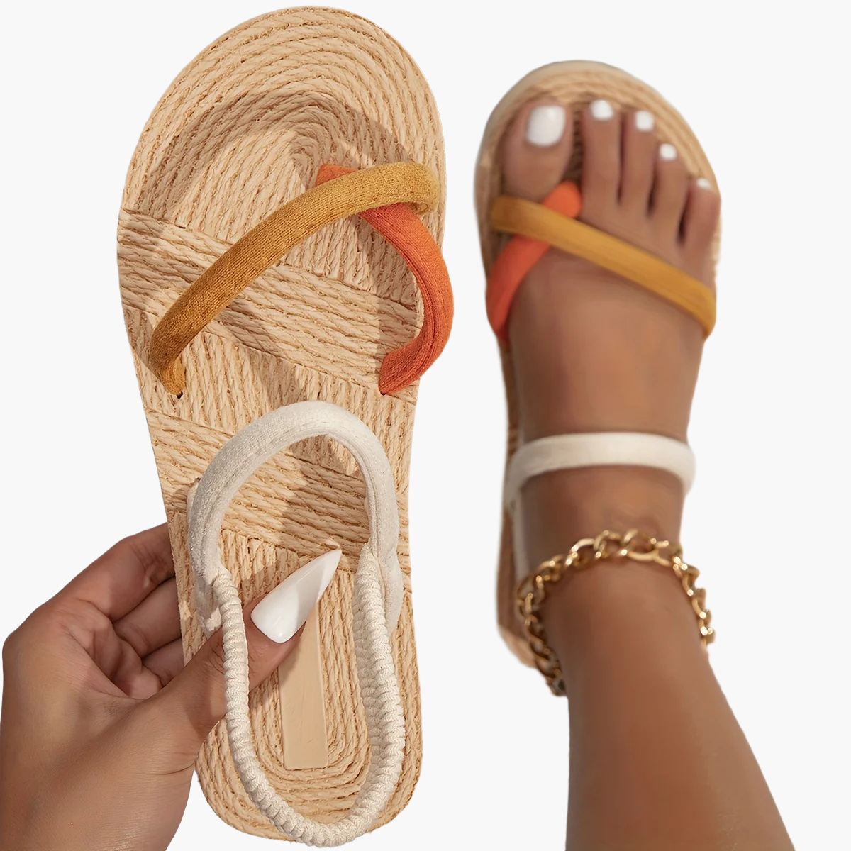 Damen Fashion Sandalen mit Komfort-Sohle und Modernem Design – Perfekt für Alltag und Urlaub