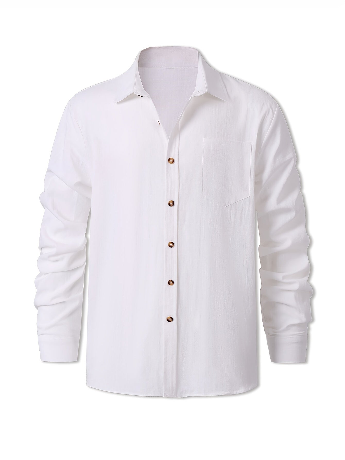 Herren Freizeithemd Langarm – Klassisches Button-Down-Hemd für Alltag und Büro