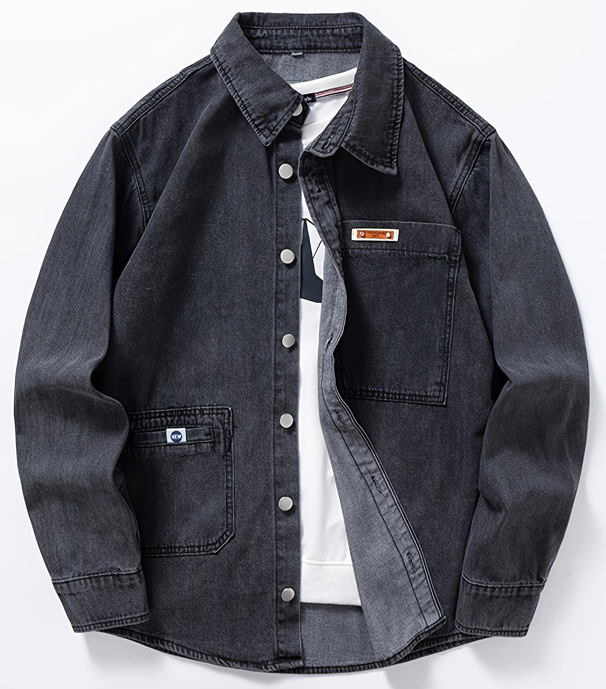 Herren Denim Overshirt – Lässiger Style für Alltag & Freizeit