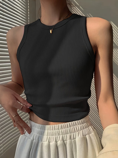 Damen Tanktop Figurbetont Sportlich Elegant – Vielseitiges Basic für Alltag und Freizeit