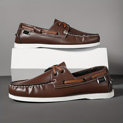 Herren Bootsschuhe im klassischen Freizeit-Look – Elegante Slipper für Alltag und Freizeit