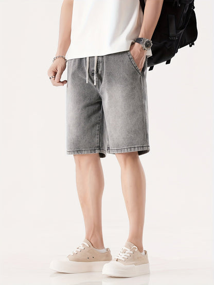 Herren Denim Shorts Lockerer Schnitt für Freizeit und Alltag