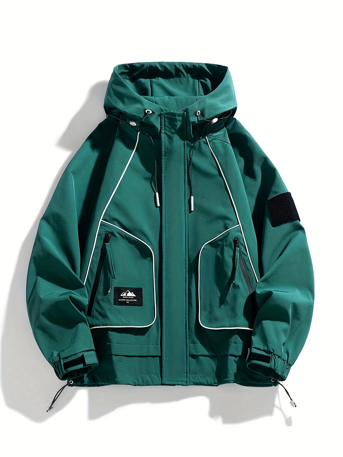 Unisex Kapuzenjacke mit Reißverschluss & Taschen