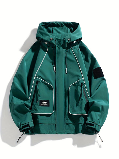 Unisex Kapuzenjacke mit Reißverschluss & Taschen