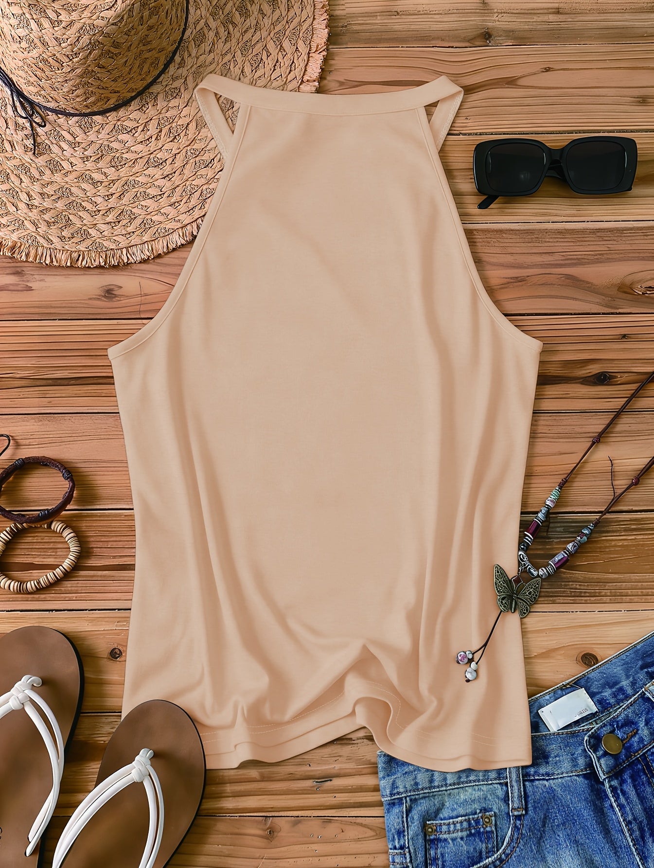 Damen Tanktop im Boho-Stil mit Spruch für Sommer & Freizeit