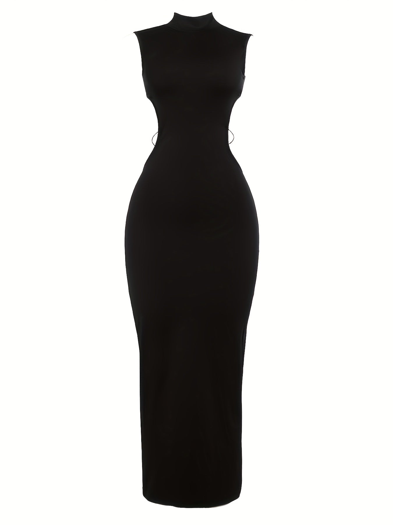 Damen Maxi Cut-Out Abendkleid mit Schnürung und Rückenfrei – Modernes Statement für besondere Anlässe