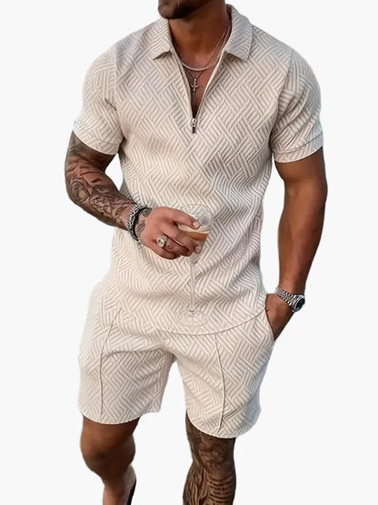 Herren Poloshirt & Shorts Set – Modernes Freizeit-Outfit für Sommer & Urlaub