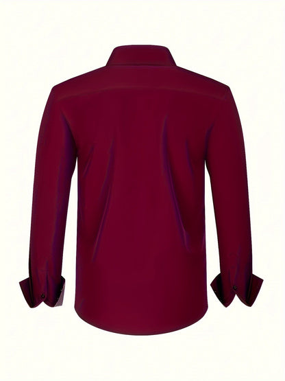 Herren Business-Freizeithemd Slim Fit – Eleganter Stil für Büro und Alltag