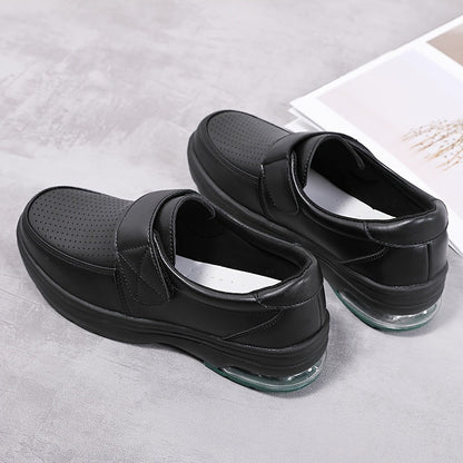 Damen Komfort-Slipper mit Luftpolster und Klettverschluss – Ideal für Beruf und Freizeit
