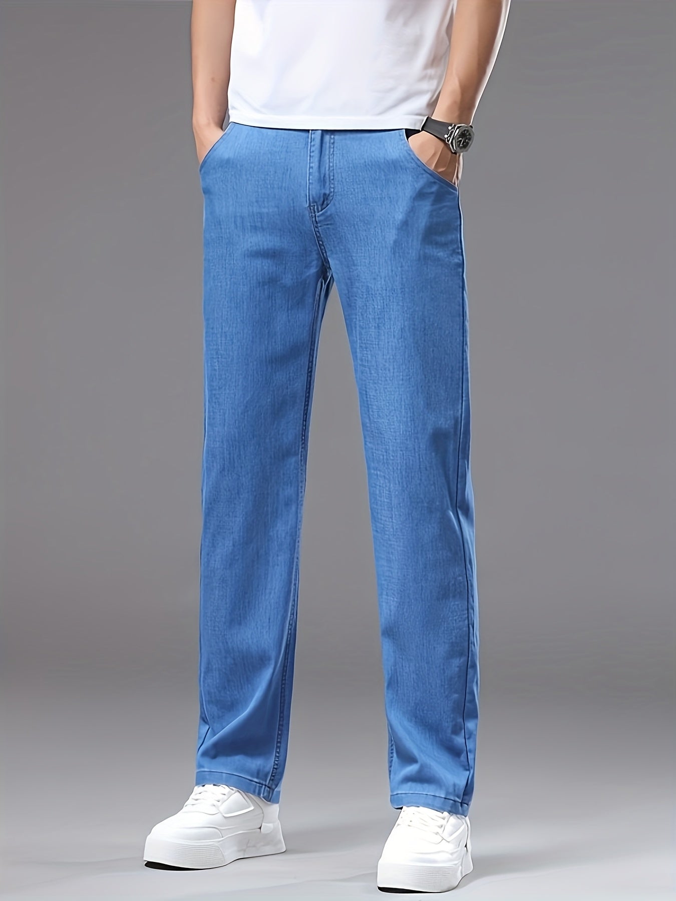 Herren Jeanshose Regular Fit – Modische Basic Jeans für Alltag und Freizeit