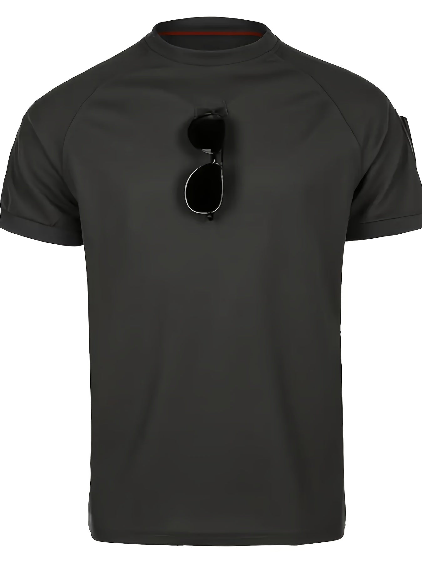 Herren Taktisches Kurzarmshirt mit Schultertaschen und Patchflächen – Funktionales Outdoor- und Einsatzshirt