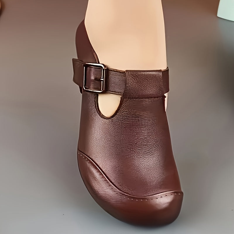 Damen Komfort Mary Jane Pumps mit Blockabsatz und Schnalle – Elegant für Alltag und Büro