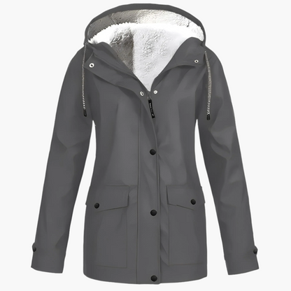 Damen Outdoorjacke mit Kapuze – Wind- und Wetterfest