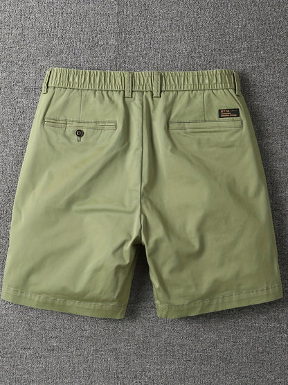 Summer Micro-elastic Casual Shorts, Four-tenths Length Shorts