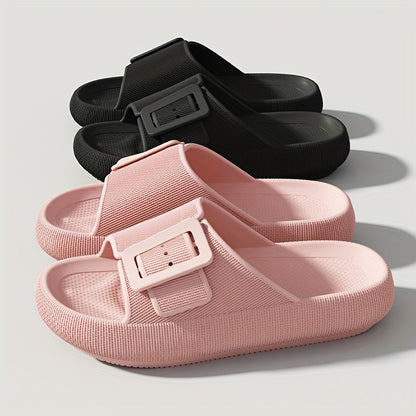 Damen Plateausandalen mit großer Schnalle – Modische Freizeitschuhe für Alltag & Relaxen