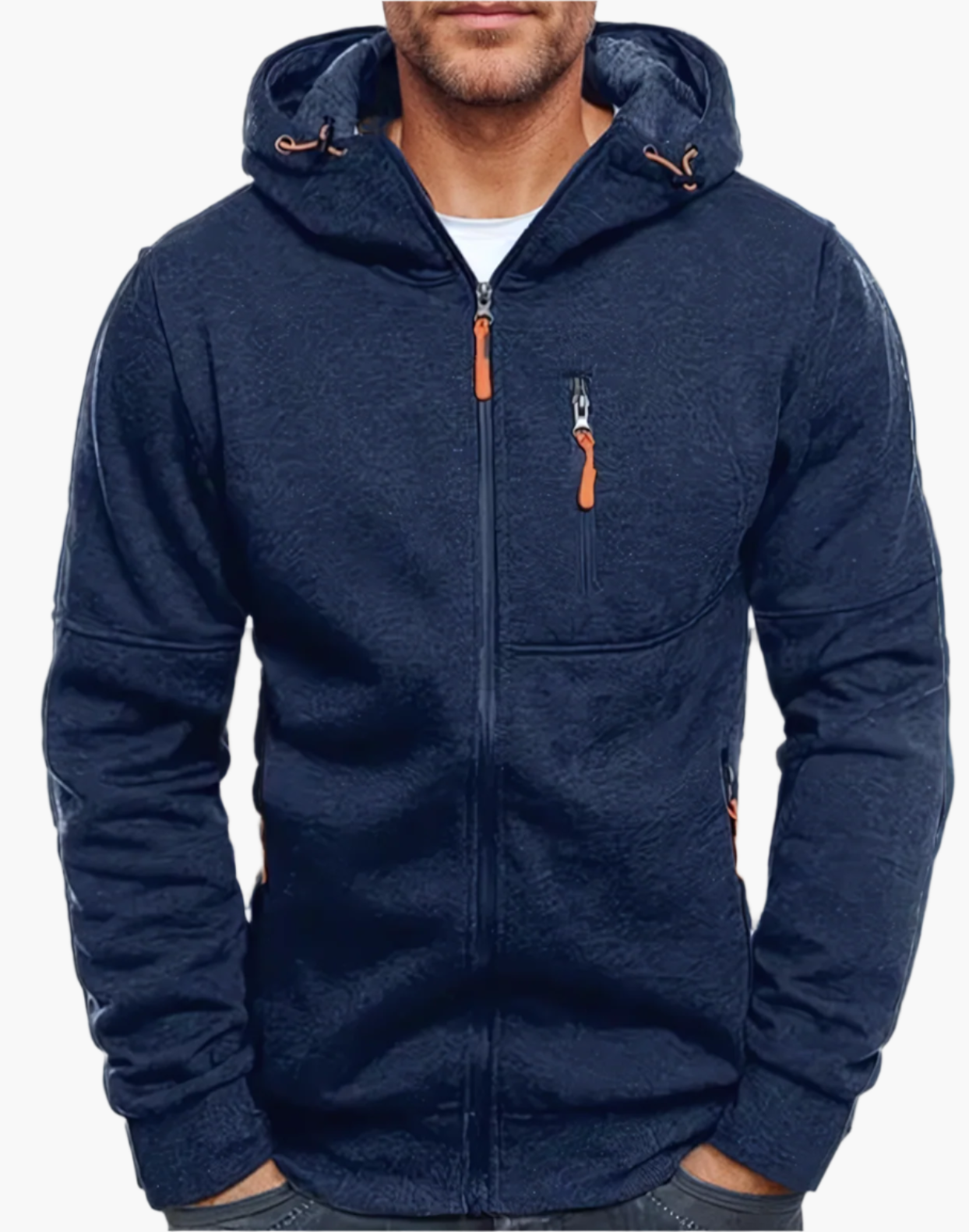 Herren Kapuzenjacke mit Reißverschluss – Sportlich & Bequem für Alltag und Freizeit