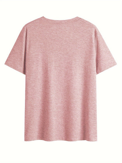 Damen Vintage Blumen T-Shirt mit V-Ausschnitt – Lässiges Sommer Oberteil im Boho-Stil