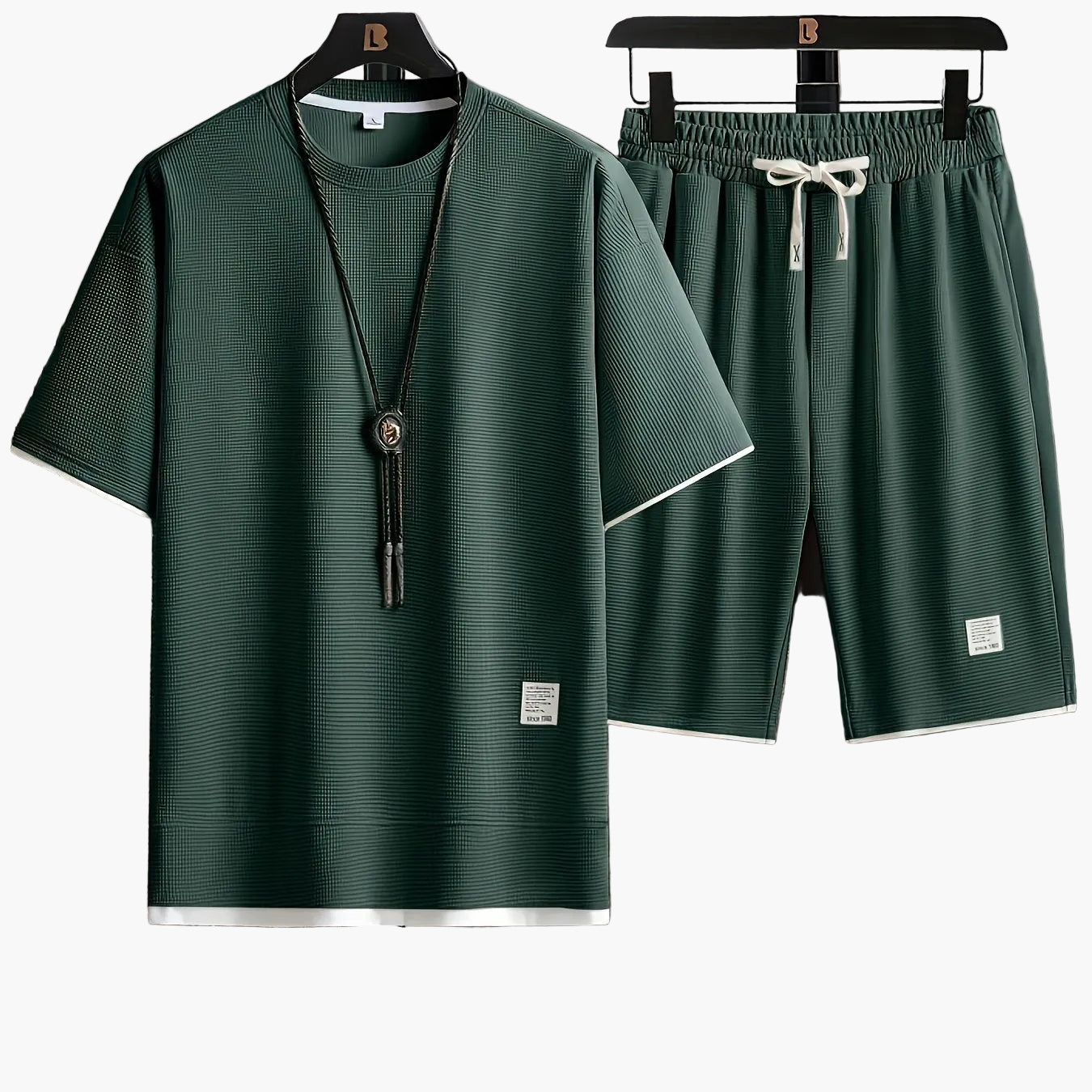Herren Freizeit Set – Modernes T-Shirt und Shorts für Alltag & Sport