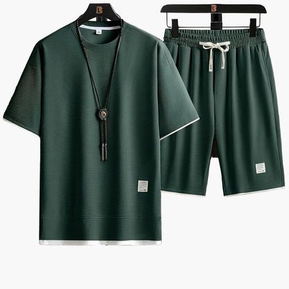 Herren Freizeit Set – Modernes T-Shirt und Shorts für Alltag & Sport