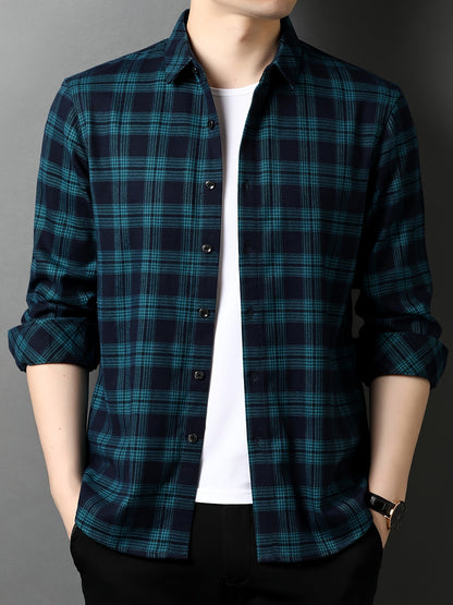 Herren Modernes Karohemd – Eleganter Freizeit- und Business-Look