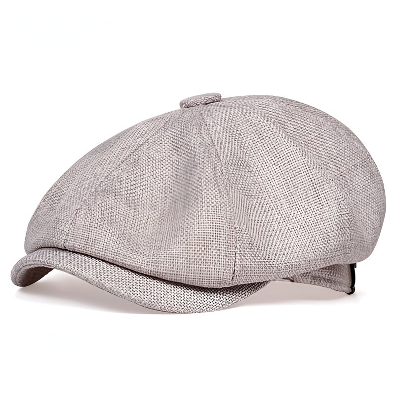 Unisex Schiebermütze mit Textur und Knopfdekor