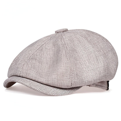 Unisex Schiebermütze mit Textur und Knopfdekor