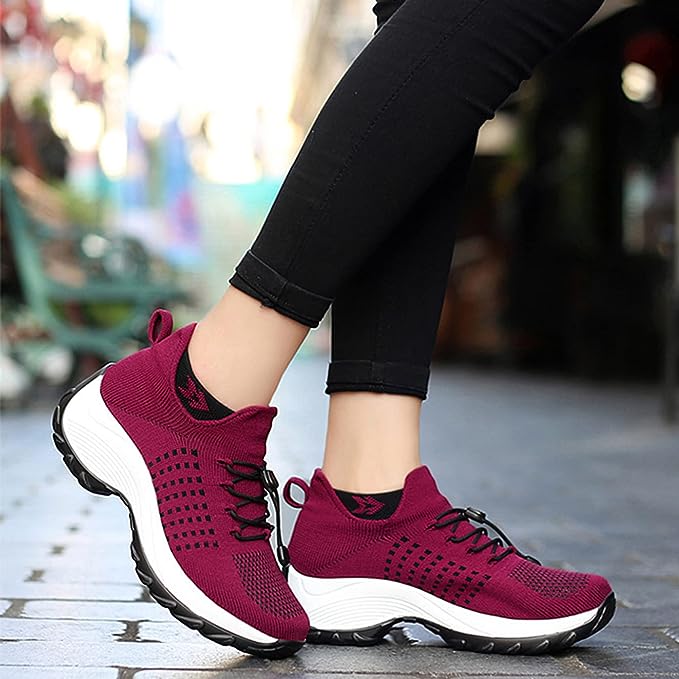 Damen Komfort-Sneaker für Alltag und Fitness – Atmungsaktive Orthopädische Turnschuhe