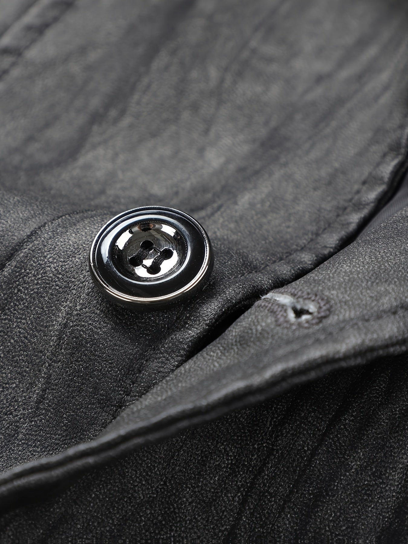 Herren Sakko Jacke mit Reißverschlussdetails und Knopfverschluss