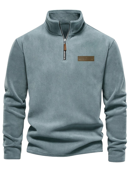 Herren Quarter-Zip Pullover – Moderner Freizeit-Look mit Stehkragen und Minimalistischem Design