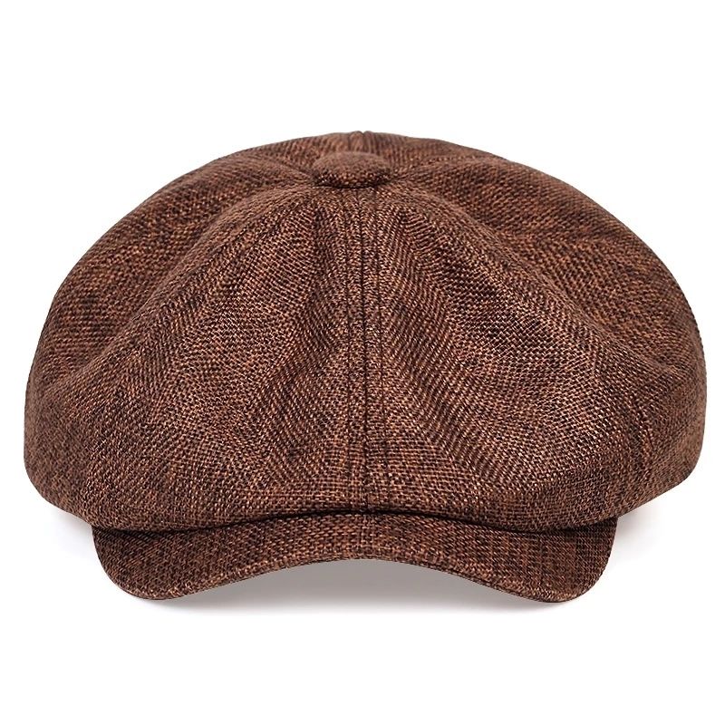 Unisex Schiebermütze mit Textur und Knopfdekor