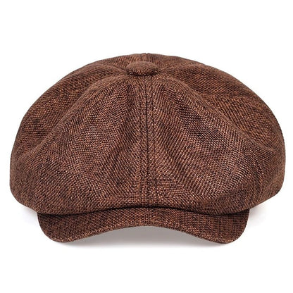 Unisex Schiebermütze mit Textur und Knopfdekor