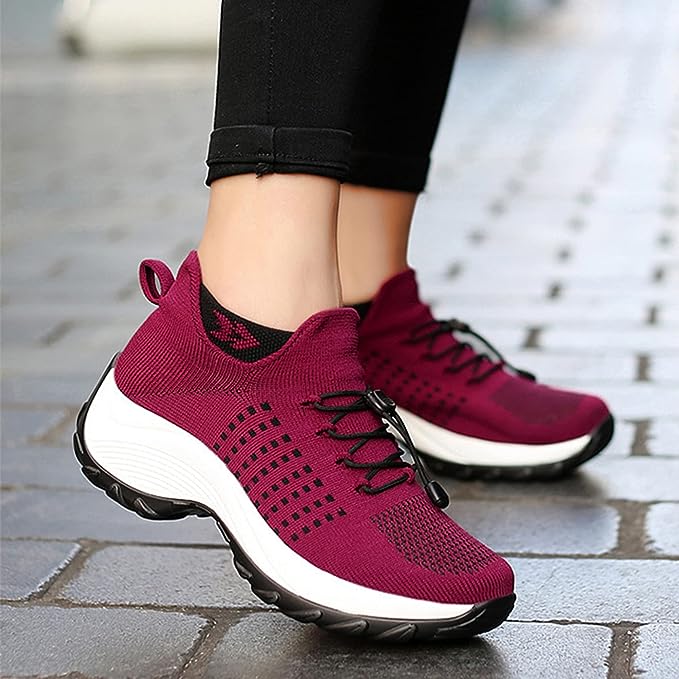 Damen Komfort-Sneaker für Alltag und Fitness – Atmungsaktive Orthopädische Turnschuhe