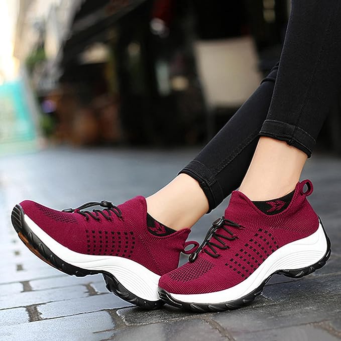 Damen Komfort-Sneaker für Alltag und Fitness – Atmungsaktive Orthopädische Turnschuhe