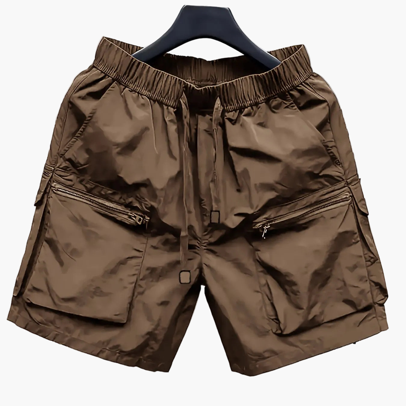 Herren Cargo Shorts mit großen Taschen und Zipper, lässiger Streetwear-Look
