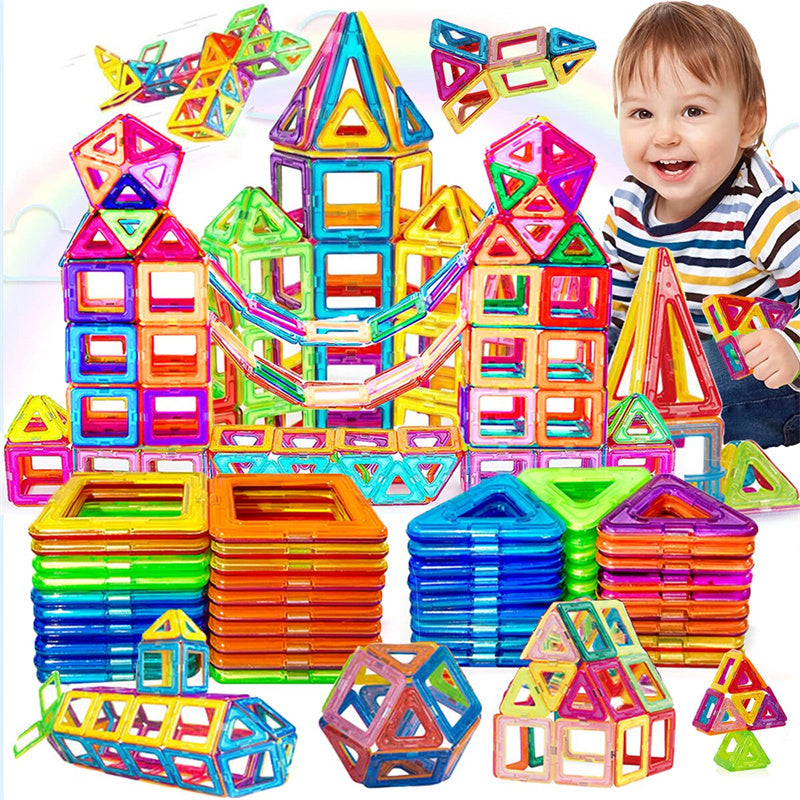 Magnetische Konstruktionsspielzeug Bausteine für Kinder – Lernspielzeug Set, Kreatives Baukasten Pädagogisches Spielzeug