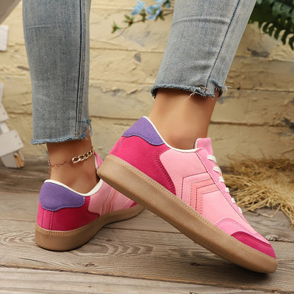 Damen Retro Sneaker im Casual Look – Bequeme Freizeitschuhe für Alltag und Streetstyle