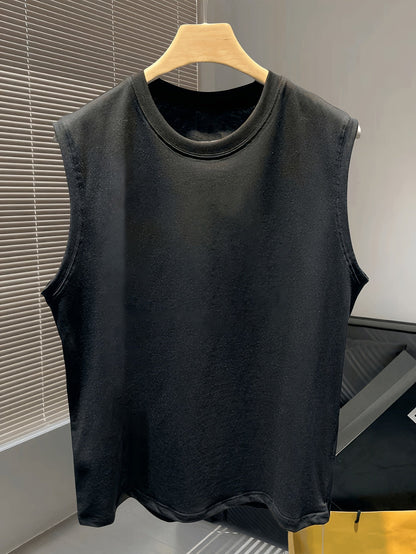 Herren Basic Muskelshirt Ärmellos – Lockeres Freizeit-Tanktop für Sport & Alltag
