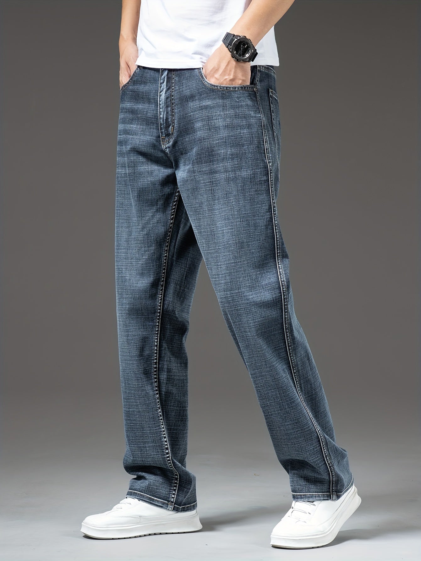 Herren Gerade Jeans im Casual Look – Bequeme Freizeitjeans für den Alltag
