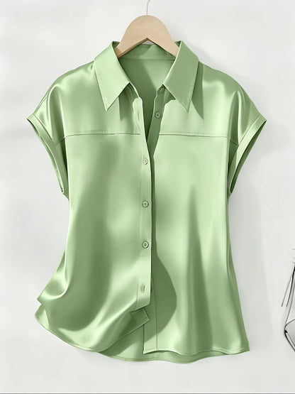Damen Bluse mit Kragen und Knopfleiste – Eleganter, Zeitloser Stil für Büro und Freizeit
