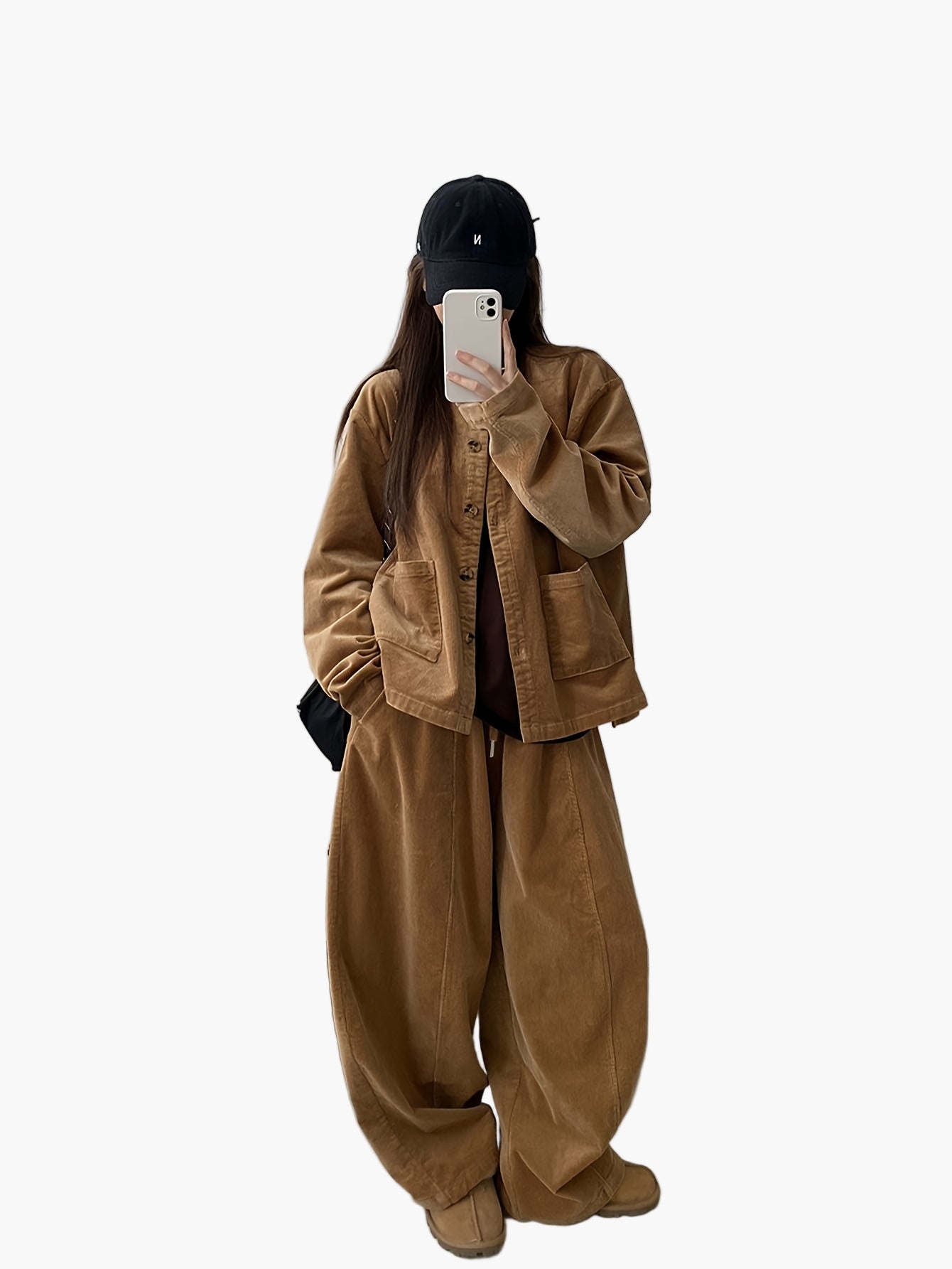 Damen Eleganter Freizeit-Anzug mit weiter Passform – Modernes Set für Herbst und Winter