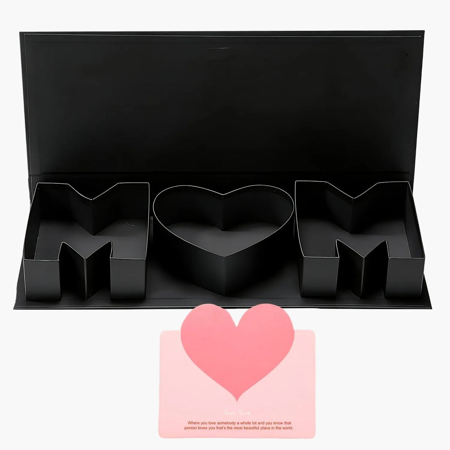Muttertag Geschenkbox mit Rosen und Schmetterlingen – Elegante Dekoration und Präsentationsbox für Damen