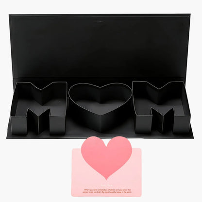 Muttertag Geschenkbox mit Rosen und Schmetterlingen – Elegante Dekoration und Präsentationsbox für Damen