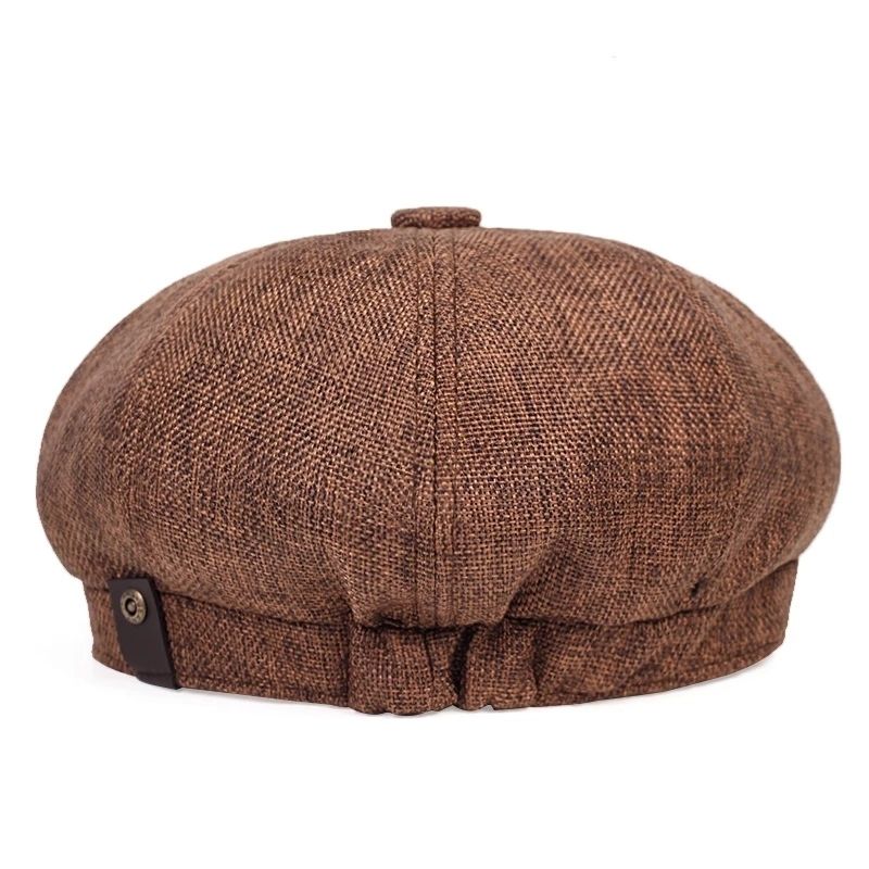 Unisex Schiebermütze mit Textur und Knopfdekor