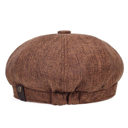 Unisex Schiebermütze mit Textur und Knopfdekor
