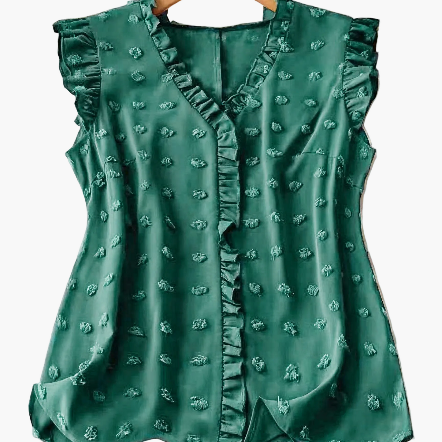 Damen Bluse Elegant mit Volants und Rüschenärmeln – Perfekt für Freizeit & Büro